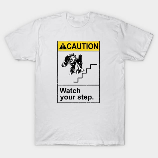 Watch Your Robotic Steps T-Shirt by Vincent Trinidad Art